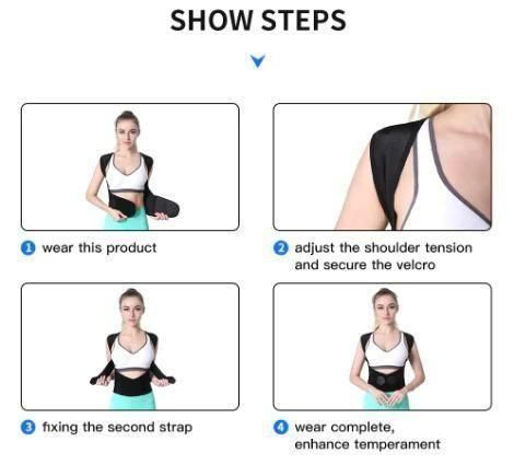 LUXVERO Adjustable Back Posture Corrector/ Slouching Relieve Pain Belt Women Men